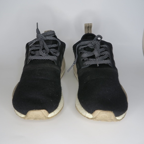 Adidas NMD R1 Trace Khaki Sneakers Wool‎ Black White Champa Exclusive CQ0760 - Picture 4 of 16